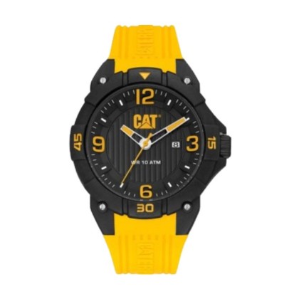 CAT DRIFT LW-161-27-137 Yellow Silicone Band 10ATM 45MM Analog Watch